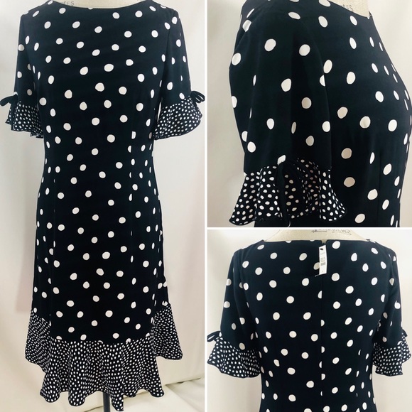 HOST PICK 🎊NWT TALBOTS POKA DOT DRESS - Picture 6 of 7